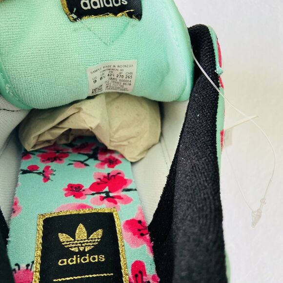 Adidas Continental 80 ARIZONA GREEN TEA FU7788 2019 Size 9 Rare Cherry Blossom - Picture 8 of 16